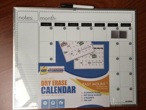 Calendar Whiteboard- Premium 16x20 in Monthly Dry Erase Planner. Get Organized