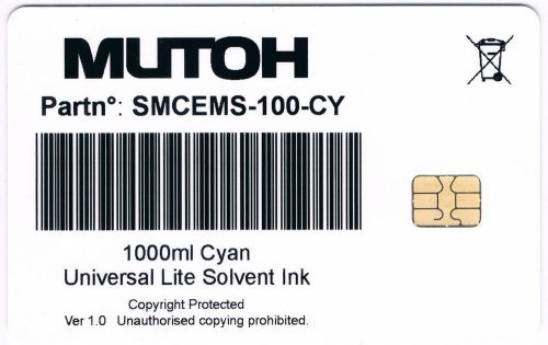 Mutoh Smart Card (Cyan 1000ml v.1.0) for Mutoh Valuejet Printers.