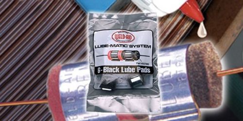 Weld-aid lube-matic wire black lube pads - 6/bag - 007060 for sale