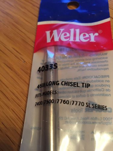 Brand New Weller 4033S 45W Long Chisel Tip
