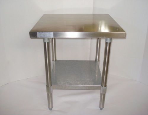 24x24&#034; Stainless Steel Commercial Kitchen CALIF RESTAURANT EQUIP Food Prep Table