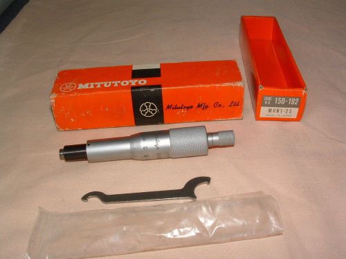 Mitutoyo micrometer head 0-25mm in box mhn1-25 nos for sale
