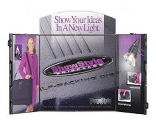 SHOWSTYLE Tabletop Trade show Display  portable exhibit in a briefcase folding