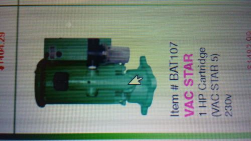 Bull Frog BAT 107 VAC STAR 1 HP, Cartridge (VAC STAR 5), 230 Volt, AIR TECHNIQUE