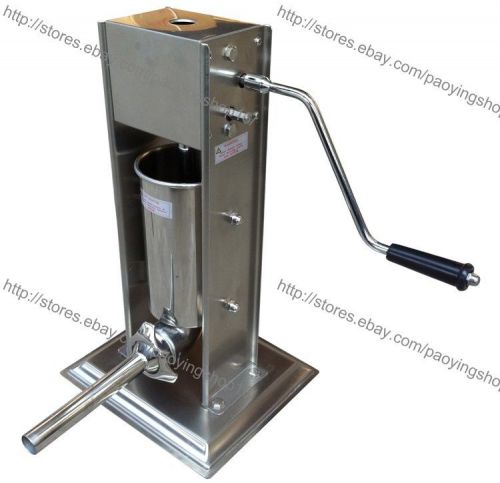 Stainless Steel 3L Home Vertical Meat Sausage Salami Filler Stuffer Maker Machin