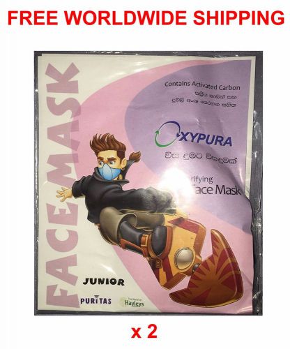 OXYPURA PURITAS JUNIOR Face Masks 2 designed for kids with Activated Carbon