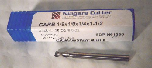 10 New Niagara Carbide 1/8x1/8x1/4x1-1/2&#034; End Mills 2 FL   Free Shipping