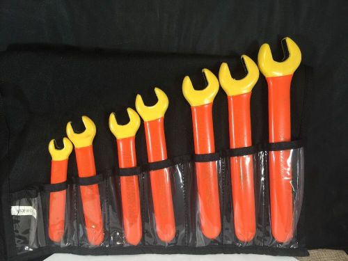 Cementex Electrician 7 piece 1000 volt open end wrench set W Case E2