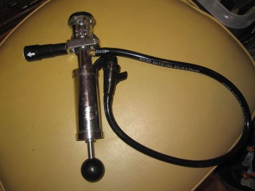 Micro Matic Beer Keg Tap Pump &amp; Nozzle w/ Hose