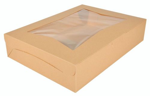 Southern champion tray 23133k kraft paperboard lock corner window bakery box ... for sale