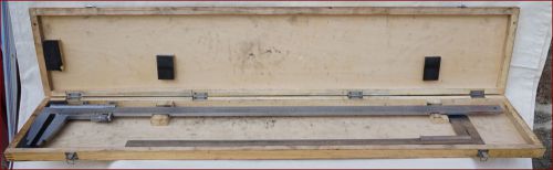 P Roch 41in/105cm &amp; 31 1/2in/80cm Master Vernier Caliper Caliber .001 Box France