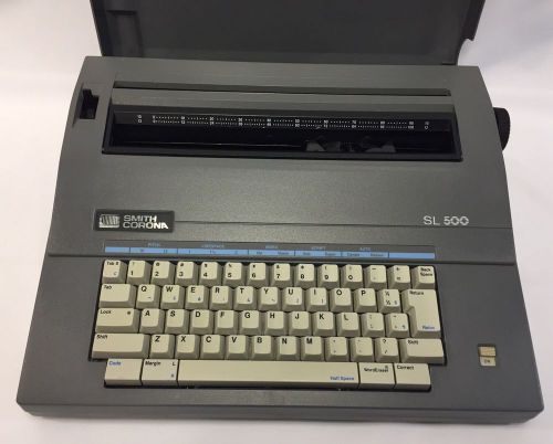 Smith Corona Electronic Typewriter # SL-500 with Keyboard Cover
