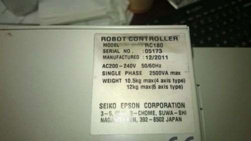 Seiko Epson Robot Controller  RC180