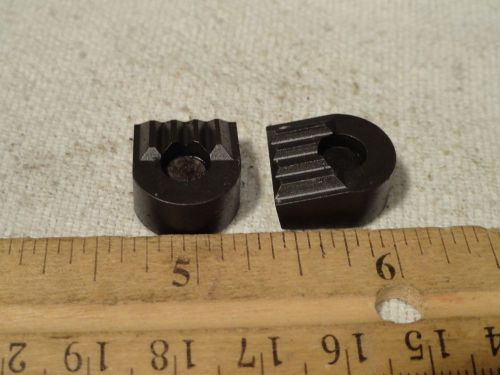 2pc FAIRLANE Carbide Angle Grippers 9/16&#034; Wide 3/8&#034; Tall .65&#034; Long #10-32 Hole