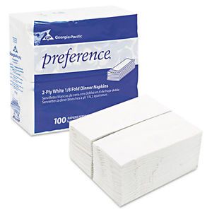 Preference 1/8 fold 2 ply dinner napkins, 15 x 16, 3000 per carton (gpc31436ct) for sale