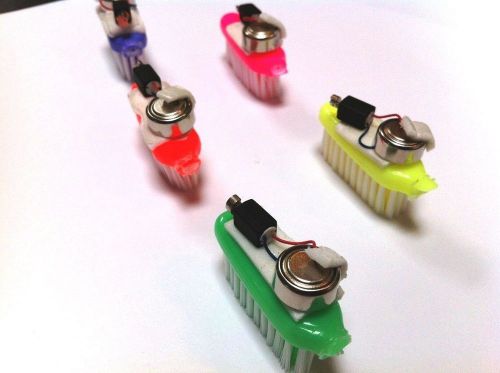 20x BRISTLEBOT Kit - Build a DIY ROBOT w/ Vibrating Pager Motor &amp; Toothbrush