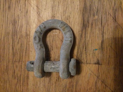 Nos set of 4 galvanized steel clevis with pin 2 1/2 x 3/8 made in usa for sale
