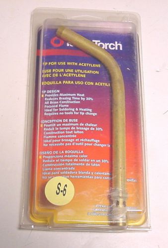 Turbotorch 0386-0115 s-6 sof-flame tip fits wa-400 torch handle for acetylene for sale