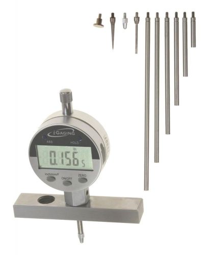 Igaging 400-d69 depth gauge digital electronic indicator 0-22&#034; measuring rang... for sale