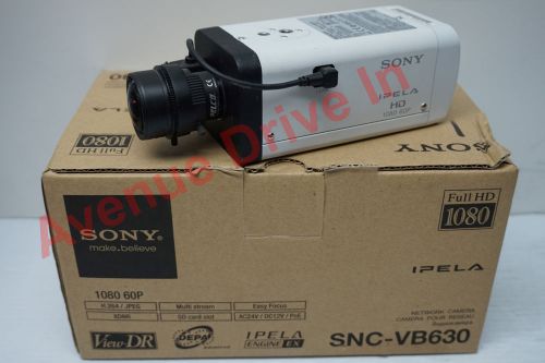 Sony SNC-VB630 2 Megapixel WDR Indoor POE Network IP Security Camera