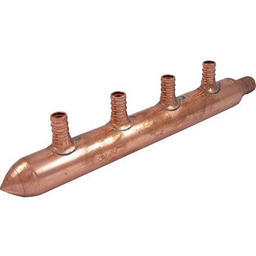 Sharkbite 22785 4-port closed copper pex manifold 1-inch trunk 3/4-inch inlet... for sale