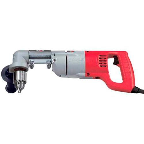 A Milwaukee 3107-6 7 Amp 1/2 in. Corded Heavy Right-Angle Drill Kit