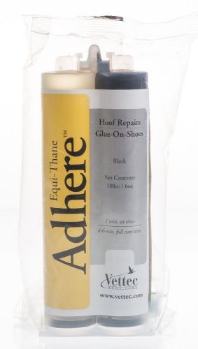 Adhere Glue-On-Shoe Hoof Repair, black, 180 cc