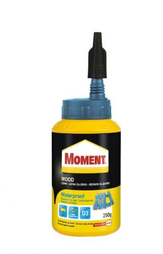 HENKEL MOMENT WOOD GLUE 250g HANDY BOTTLE WATERPROOF STRONG BOND