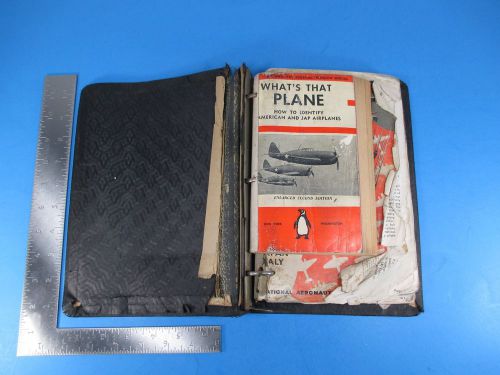 WWII Home Front Plane Spotters Handbook Well Used Handmade Piece of History VS3