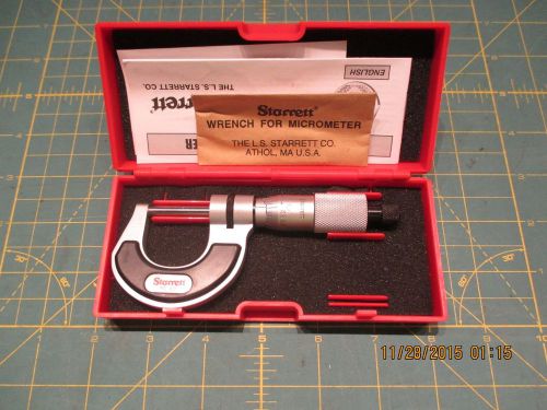 Starrett * precision micrometer * 0-1&#034; * .0001 * t231xrl for sale