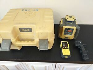 Topcon RL-H4C Self Leveling rotary laser level Topcon LD-8 Receiver Working