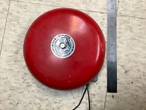 Vintage 8&#034; Ademco Alarm Device Mfg. Co. Model U8 Alarm Bell 6 V.D.C. WORKS WELL!