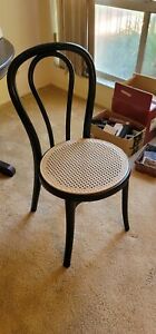 Grosfillex Black Retro Stacking Chairs Set of 5
