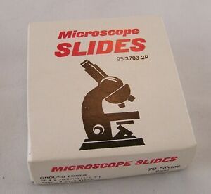 Box of 55 Microscope Slides 1&#034; x 3&#034; Ground Edges 1mm-1.2mm Thickness