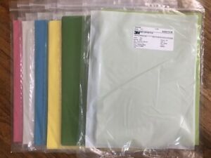 3M Lapping Film Assortment POLISHING  30,12,9,3,1, &amp; 0.3 micron 8.5 x 11 USA  3M
