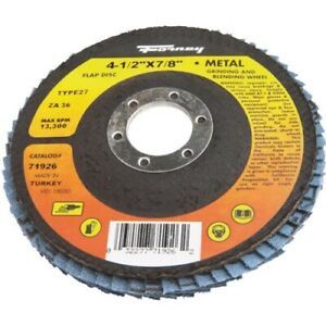 Forney Type 29 Blue Zirconia Angle Grinder Flap Disc