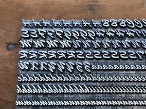 Antique VTG 18pt ATF #689 Fancy Brush Letterpress Print Type A-Z Letter # Set
