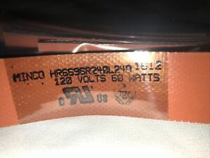 MINCO HR6696 120 VOLTS  60 WATTS Silicone Rubber Heater 5pcs (NEW)