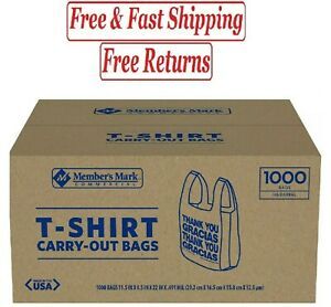 Member&#039;s Mark T-Shirt Carry-Out Bags (1,000 ct.)