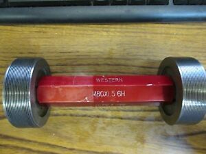 Go &amp; No Go Thread Plug Gage Set 80mm x 1.5mm - 6H