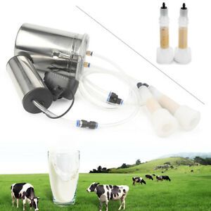 2L Portable Electric Milking Machine Vacuum Pump Fit Cow/Ewe Milking UK Plug