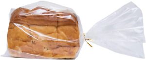Wowfit Bread Poly Bags(PE material) – Pack of 100 Entirely Transparent Clear B