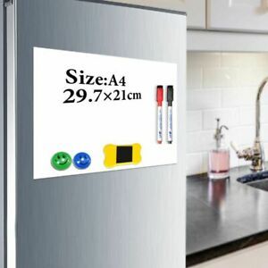 Magnetic Whiteboard A4 Frame Soft Dry Erase For Students School Office Supplies