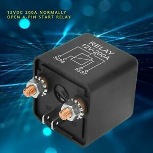 12V Isolator Relay 1x 4Pin Accessories Dual Battery On/Off Power Switch