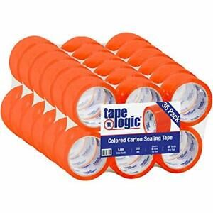 Tape Logic 2 Inch x 55 Yards Orange Packing Tape 2.2 Mil Thick Pack of 36 Rol...