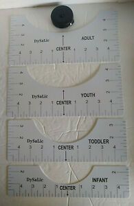 T-Shirt Alignment Tool (4 Piece ) Tape Ruler Centering Tool HTV Alignment Guide