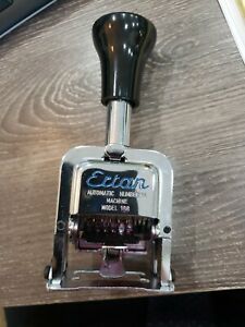 Ectan Automatic Numbering Machine model 188 (6 wheels, 7 actions)