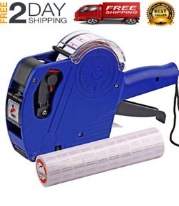 Mx5500 Eos 8 Digitos Etiqueta De Precio Pistola Etiquetadora Azul Etiquetas