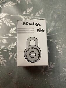 Master Lock Pad Lock - Locker Locks    Block Guard    Silver w/ Black Face  NEW