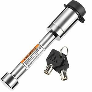 CZC AUTO Hitch Receiver Pin Lock Stainless 5/8 Inch Trailer Receiver Lock for...